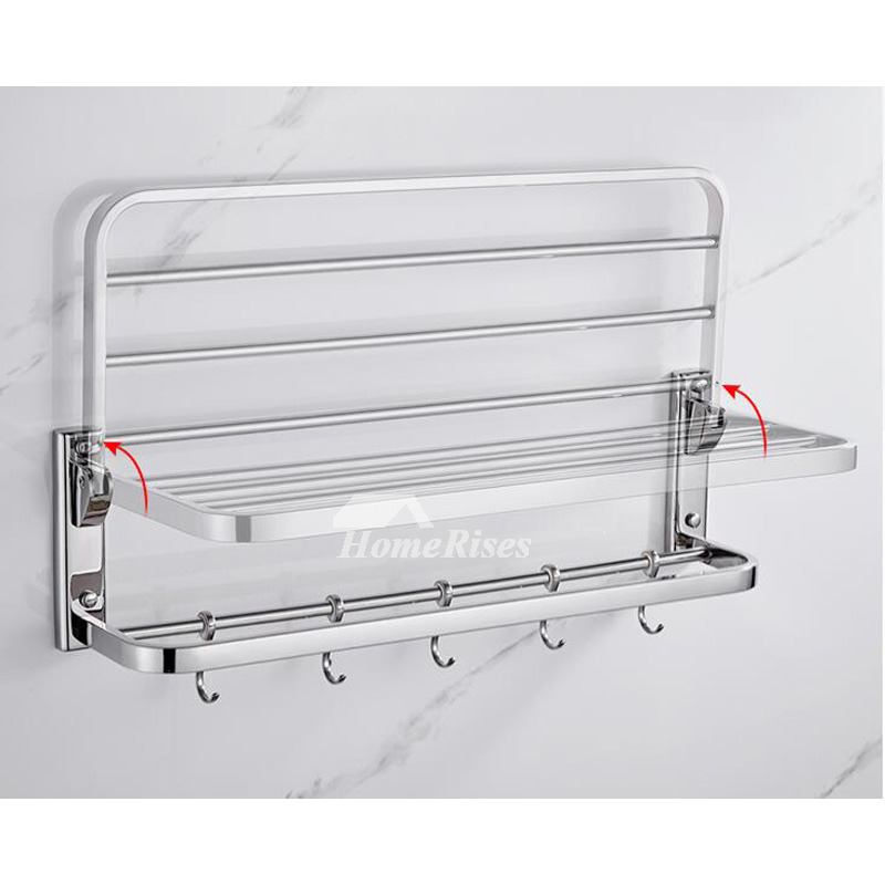 Modern 5Piece Stainless Steel Silver Bathroom Accessories Set