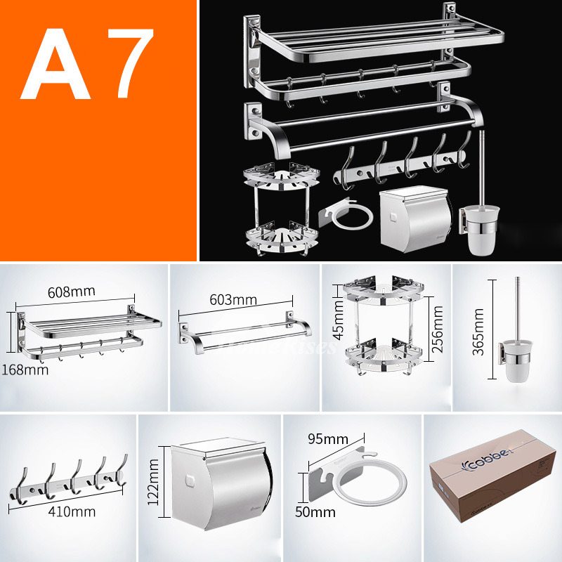 Best Chrome Stainless Steel Bathroom Accessories Set