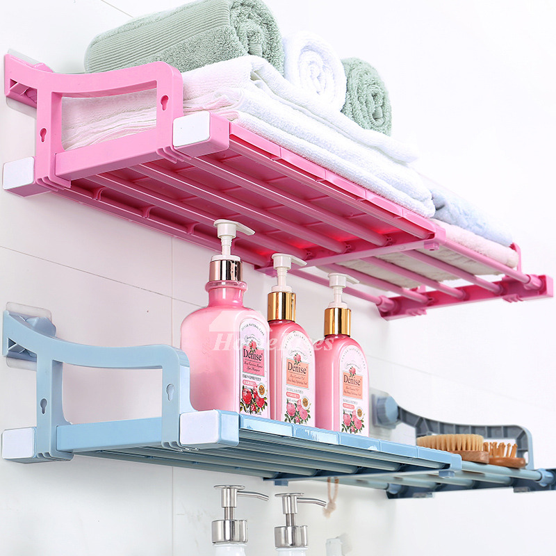 Adjustable Towel Rack Flexible Suction Cup Bathroom