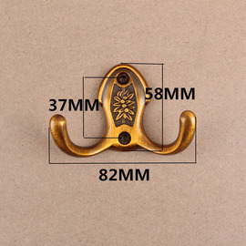 Antique Carved Wall Mount Decorative Robe Hooks