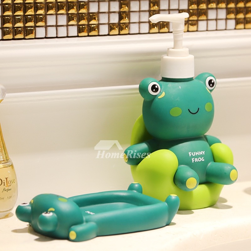 Soap Dispenser Kids Soap Dish Duck Shaped Accessory Set