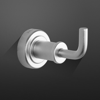Single/Double Robe Hook Wall Mount Electroplated Silver