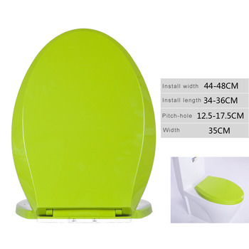 Toilet Seat Cushion Pp Green Uponmount Bathroom