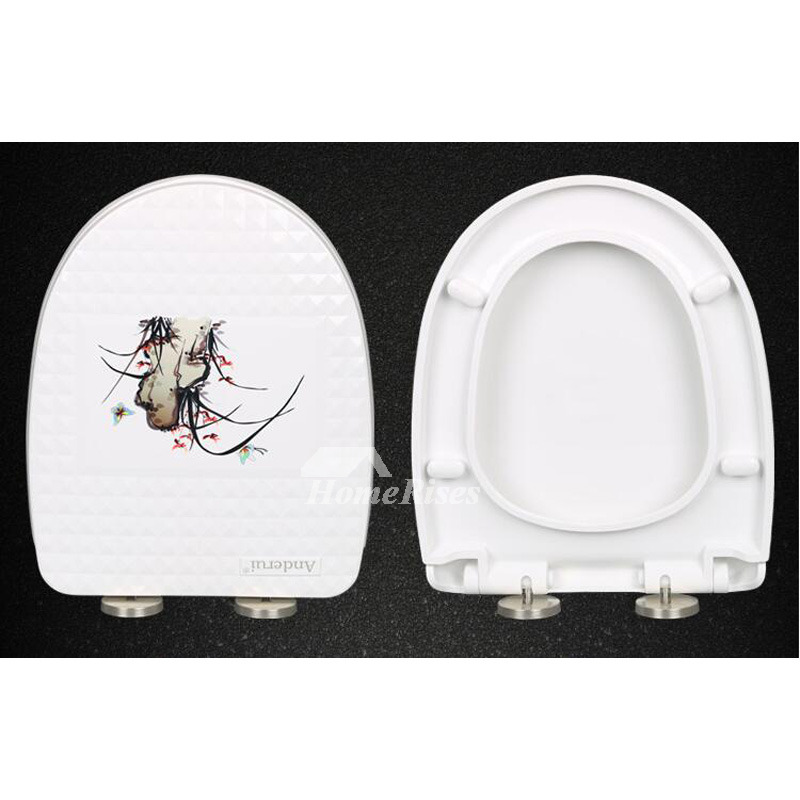 Solid PP White Elongated Toilet Seat Cushion Thicken