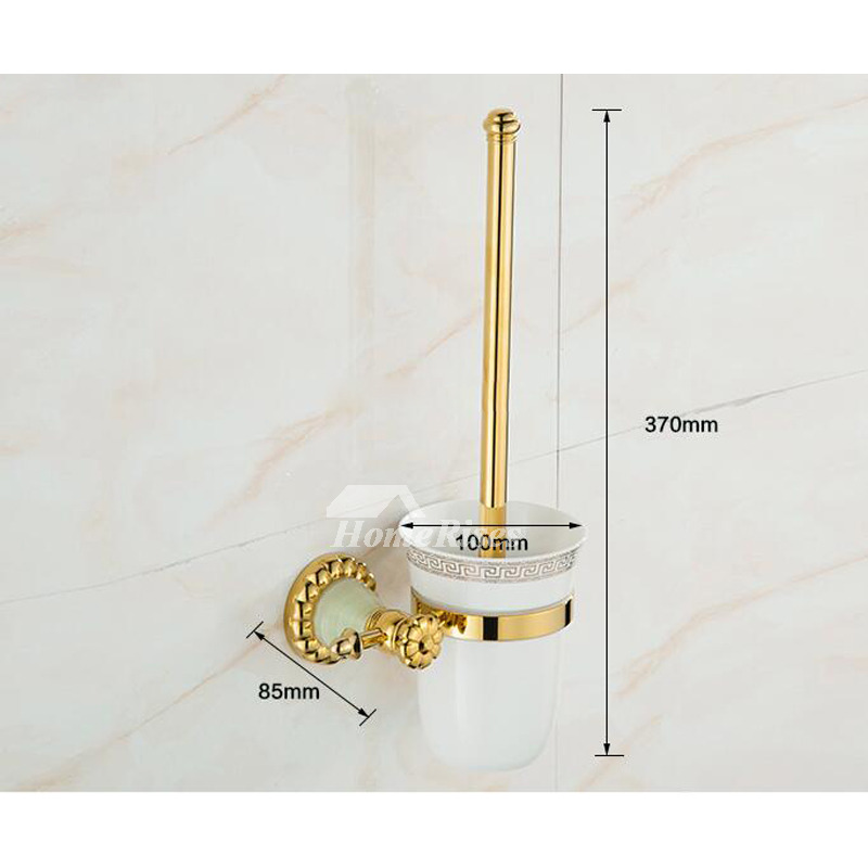 Solid Polished Brass Bathroom Accessories Set Gold Wall Mount Solid Polished Brass Bathroom Accessories Set Gold Wall Mount