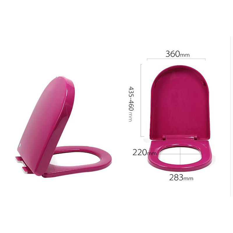 Bathroom Red Toilet Seat PP Plastic U Type Light Green/ Orange Toilet Seats