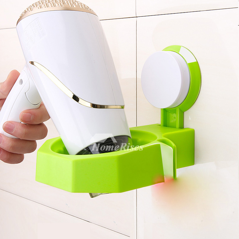 Suction Cup Hair Dryer Holder Plastic Modern Simple