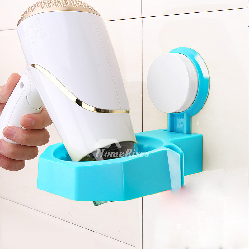 Suction Cup Hair Dryer Holder Plastic Modern Simple