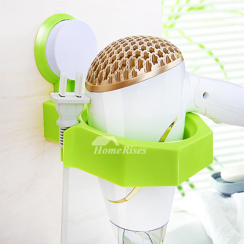 Suction Cup Hair Dryer Holder Plastic Modern Simple