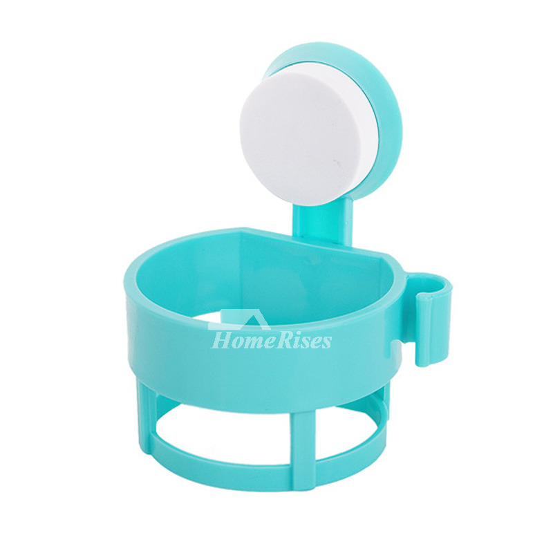 Hair Dryer Holders Suction Cup Plastic Bathroom White Simple