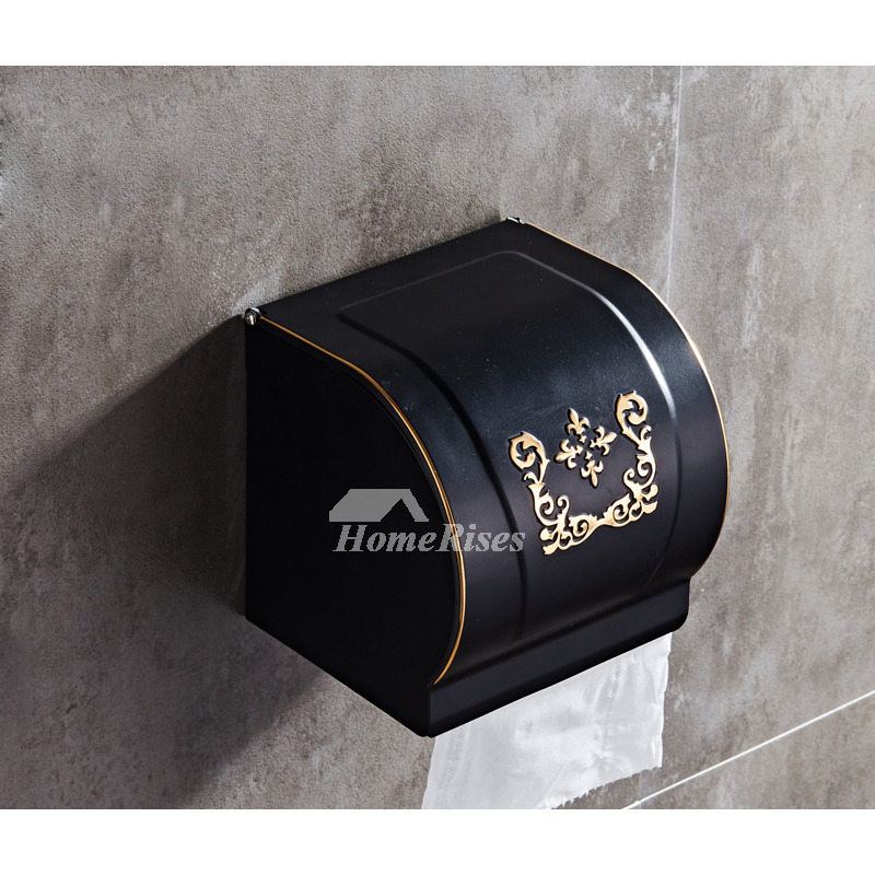 Black Bathroom Accessories Aluminum Carved Wall Mount Oil-Rubbed Bronze