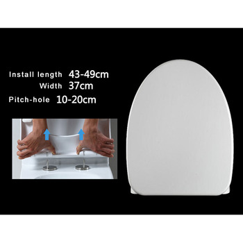 Commercial Toilet Seats White Resin Bathroom Soft Close Elongated