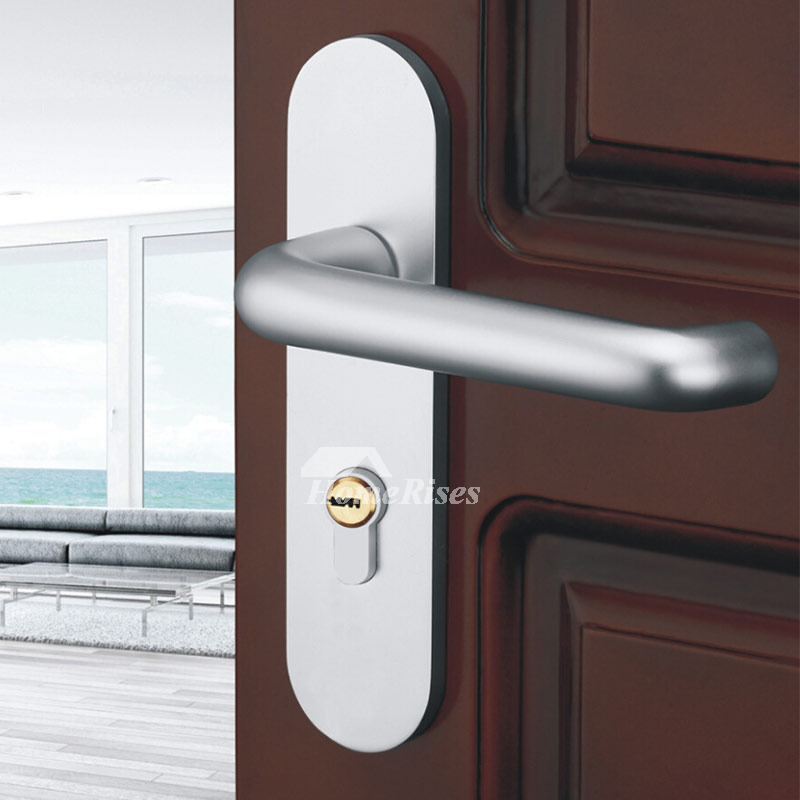 Double Lock Cylinder Silver Painting Bedroom Privacy Mortise Lock