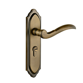 Vintage Front Door Locks Brushed Polished Brass Zinc Alloy
