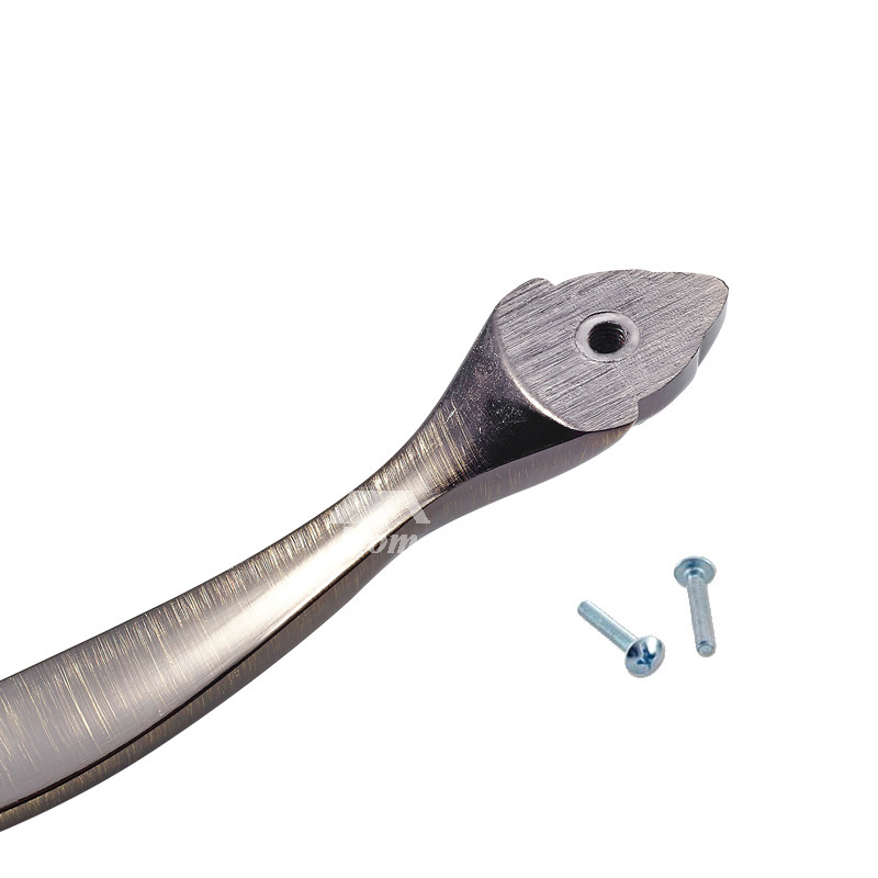 Bedroom Furniture Knobs Black/White/Bronze Zinc Alloy Carved