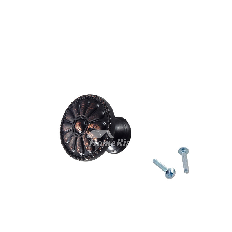 Small Drawer Knobs Oil Rubbed Bronze Carved Zinc Alloy Bedroom
