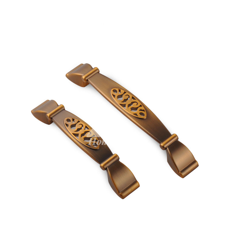 Unique Cabinet Knobs Hollow Zinc Alloy Bedroom Antique Brass