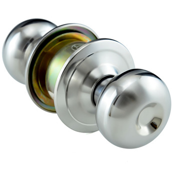 Door Lock Knobs Stainless Steel Brushed Silver Without Key