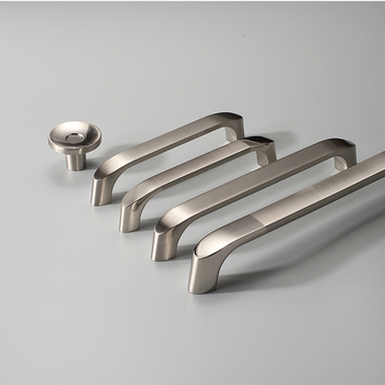 Brushed Nickel Kitchen Cabinet Door Handles Decorative Dresser Handles Furniture Hardware Drawer Knobs Bathroom Pulls 2/ 4/ 6 Pack 