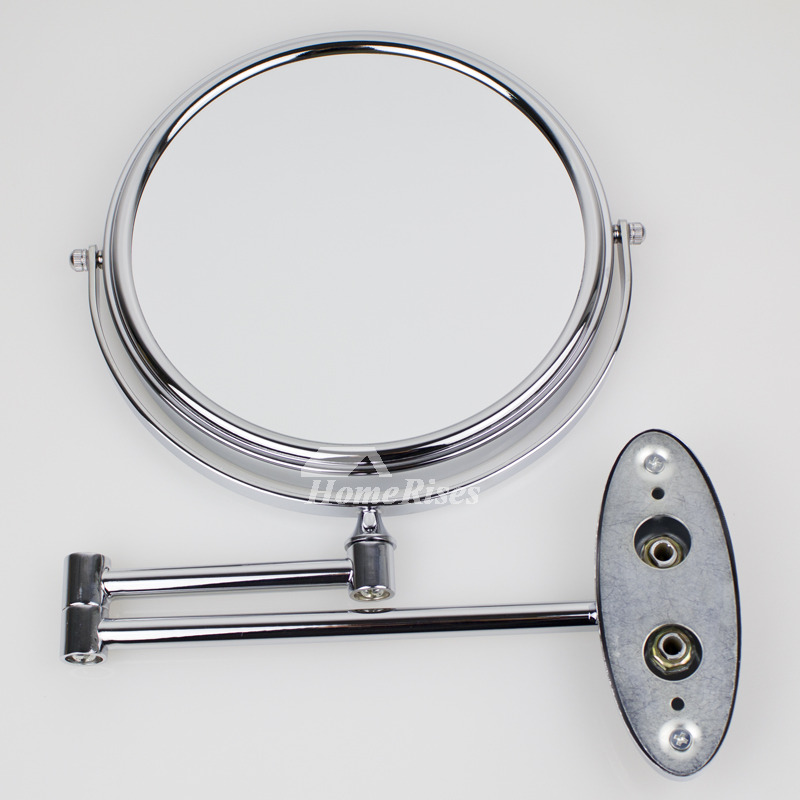 Folding Makeup Mirror Double Sided 3X Adjustable Wall Mount