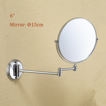 Makeup Mirror Wall Mount Folding Double Sided 3X Magnifying