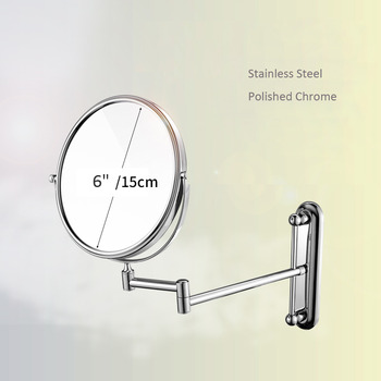 Folding Makeup MirrorDouble Sided Silver/Gold Magnifying 3X Bathroom