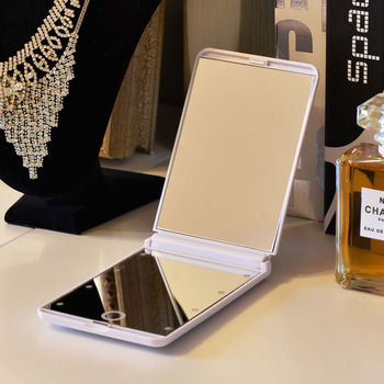 Portable Small Makeup Mirror With Lights Led Magnifying Folding
