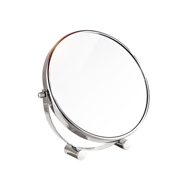 Double Sided Makeup Mirror Silver Portable Magnifying 3X Bathroom