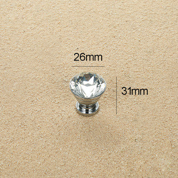 Blue Cabinet Knobs Silver/Pink/Cognac Crystal Alloy Dresser Closet