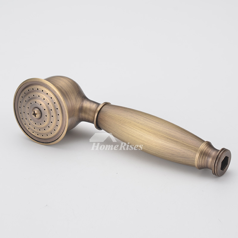 Exquisite Wall Mount Antique Brass Gold Shower Fixtures Bathroom