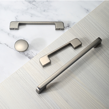 Bathroom Cabinet Door Hand Dresser Knobs Decorative Furniture Hardware Brushed Nickel Drawer Handles Kitchen Pulls 2/ 4 / 6 Pack