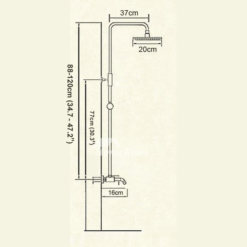 Matte Black Shower Faucet Oil Rubbed Bronze Bar Spa Bathroom