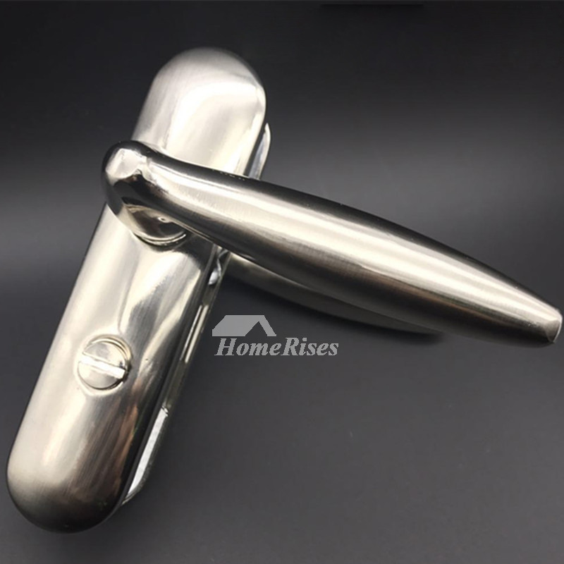 Smooth Aluminum Cheap Door Locks Without Key Brushed Interior