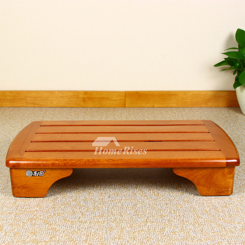 Shower Foot Stool Bath Mat Wood Rectangular Best Waterproof