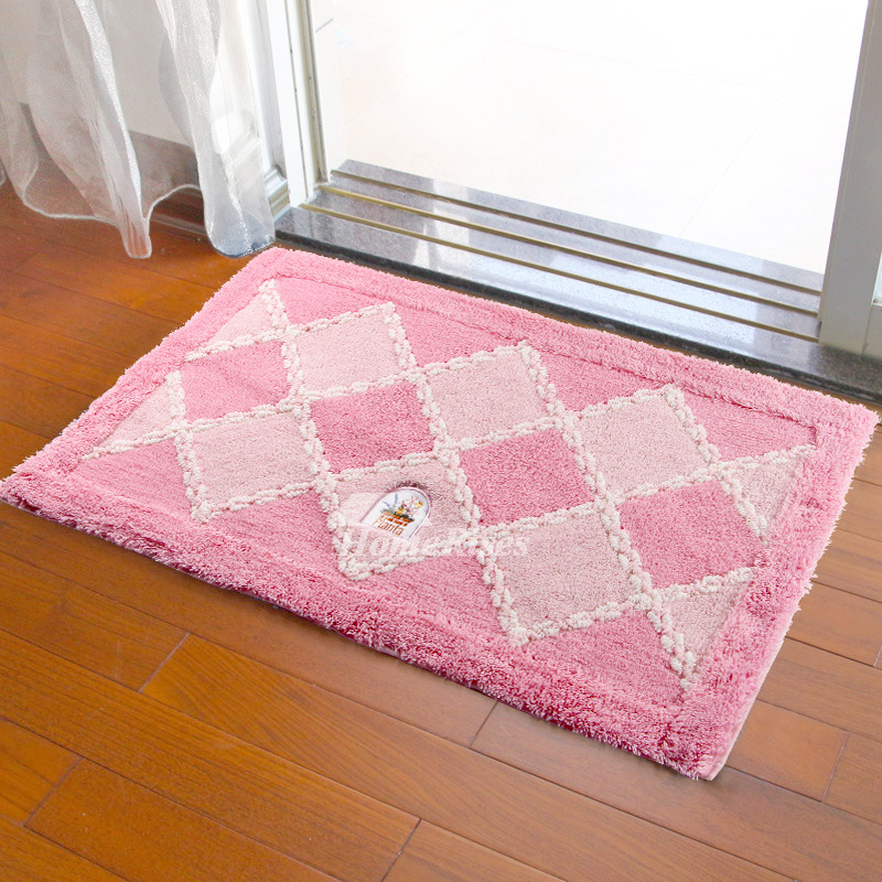 Square Bath Mat Polyester Soft Best Bathroom Balcony Modern