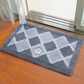 Square Bath Mat Polyester Soft Best Bathroom Balcony Modern
