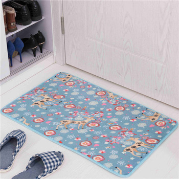 Blue/Brown/Gray Modern Bath Mat Absorbent Non Slip Kitchen