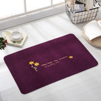 Purple/Red/Brown Blending Modern Bath Tub Mat Washable Bedroom