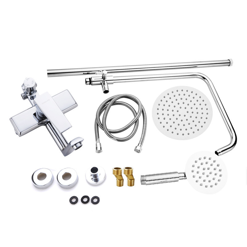Shower Systems With Body Sprays Single Handle Chrome Wall Mount