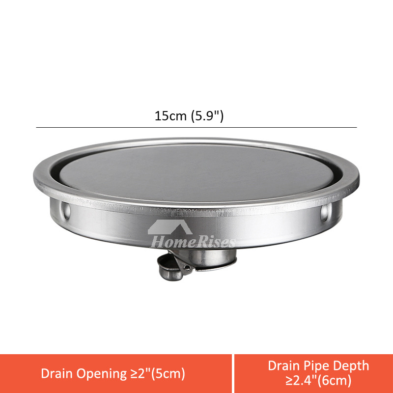 Round Shower Drain Silver Stainless Steel Hidden Brushed Best