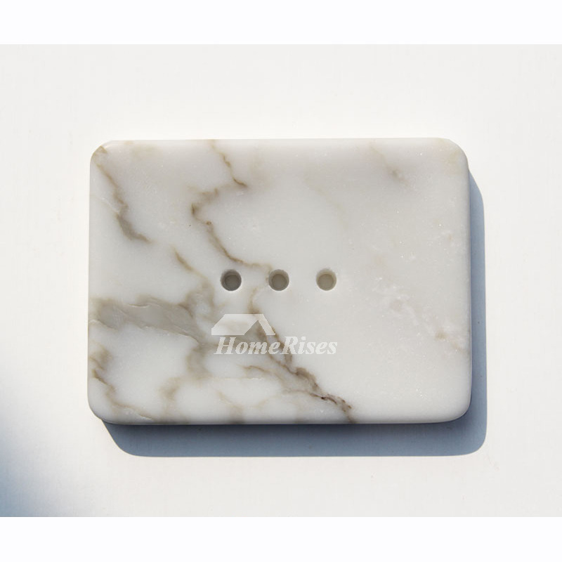 Bathroom Soap Dish Marble Bar Rectangular Best Decorative Chic