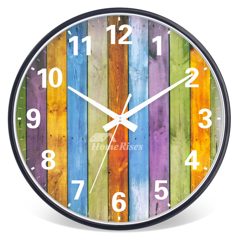 Rainbow Clock Face Wall Clock