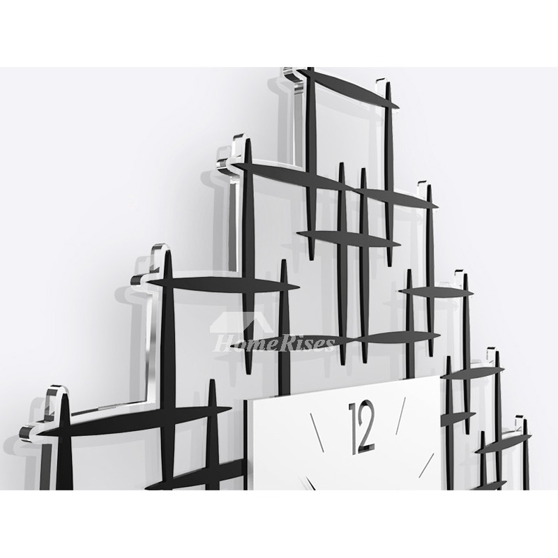 Best Wall Clocks Acrylic Hanging Painting Square Silent Living Room
