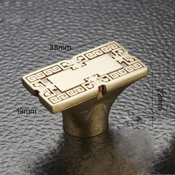1/3/4/5.5 Inch Kitchen Cabinet Knobs And Pulls Carved Polished Brass