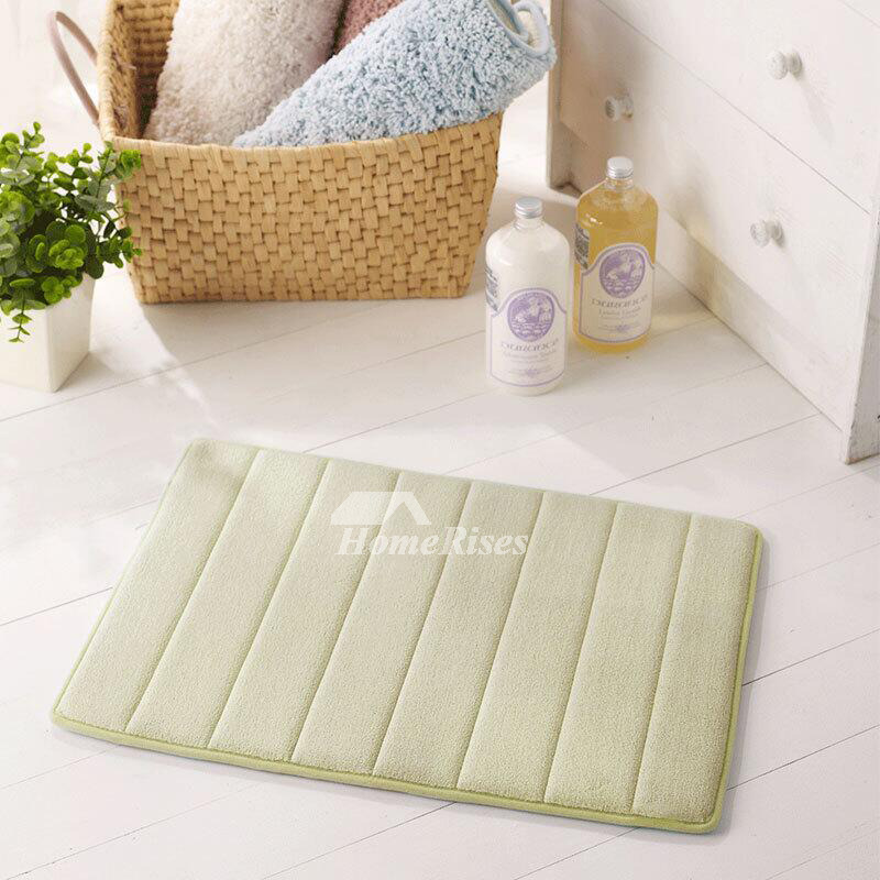 Square Imports Absorbent Soft Memory Foam Mat Bath Bathroom Bedroom Floor Shower Rug Non-Slip Sky Blue