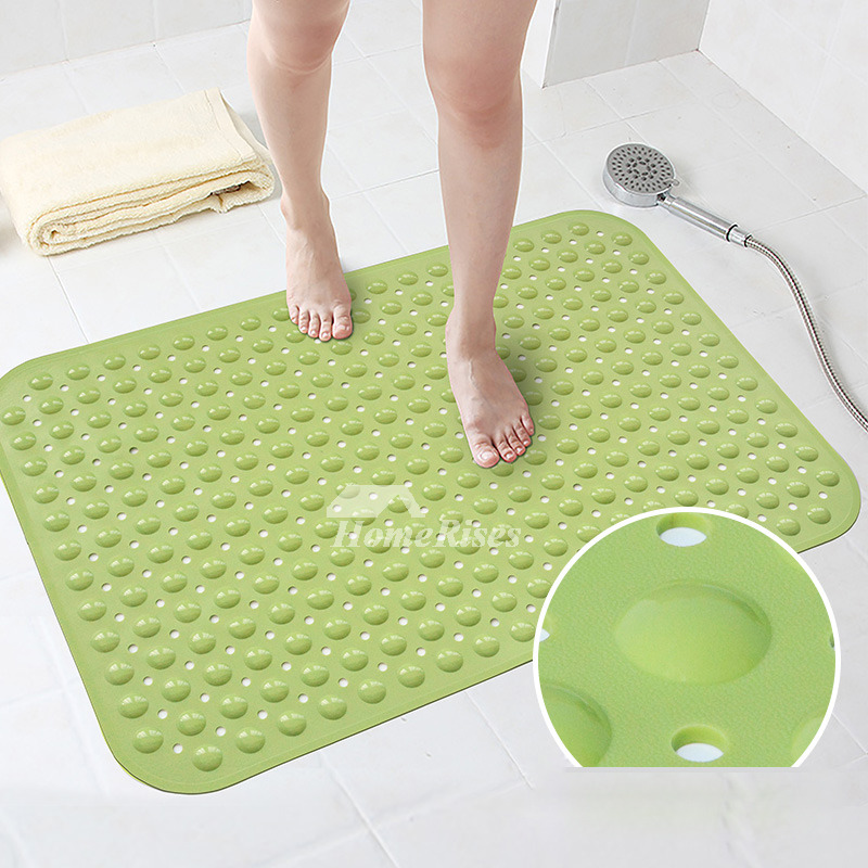 Bath Tub Mat Blue/Green/Teal/White Resin Square Modern Exquisite