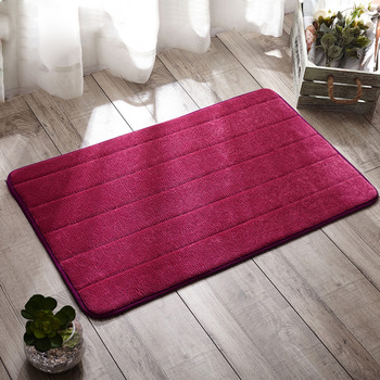 Toilet Bath Mat Hot Pink/Teal/Brown/Gray Polyester Square Best
