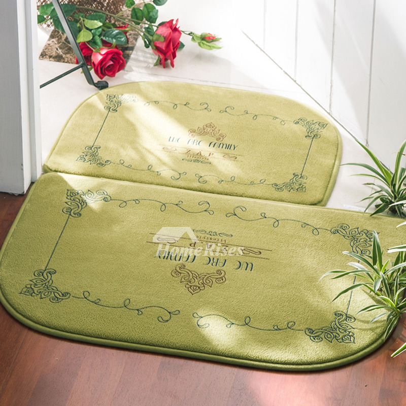 Cheap Bath Mat Sets 2 Pcs Absorbent Patterned Purple/Yellow/Grey/Brown