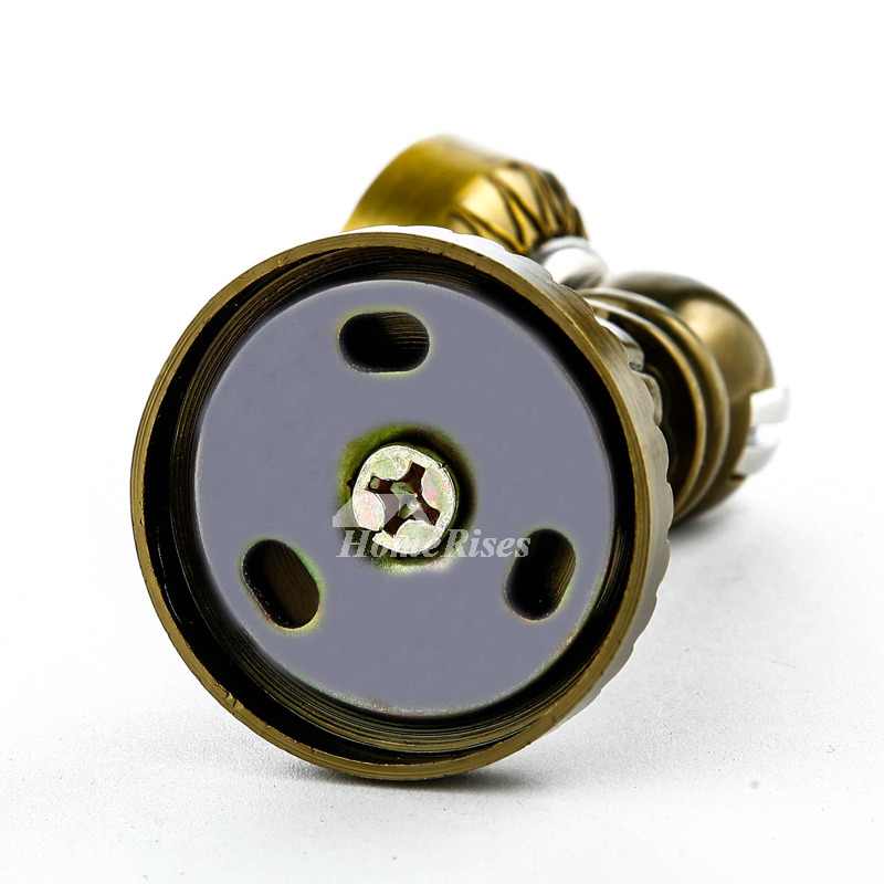 Vintage Door Stops Carved Zinc Alloy Gold Silent Antique