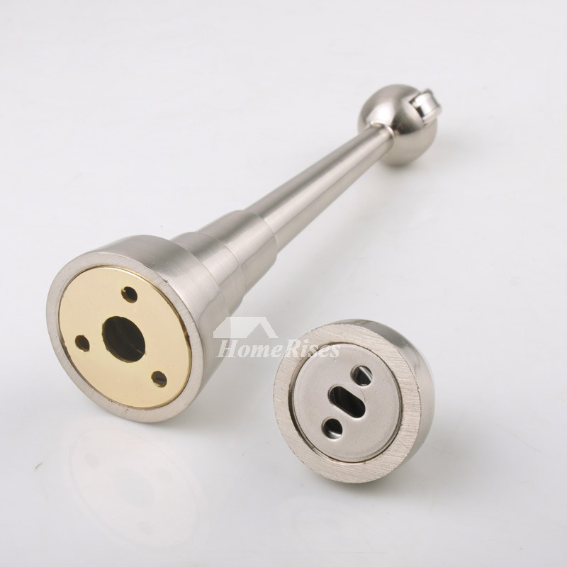 Commercial Door Stops Brushed Nickel Alloy Security Silver